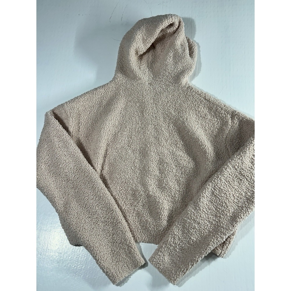 SKIMS Cozy Cropped Women's Zip Up Hoodie Light Pink Size L/XL - Picture 8 of 8